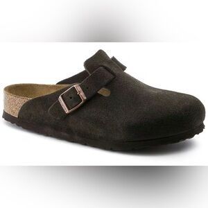Birkenstock Espresso Suede Clogs
